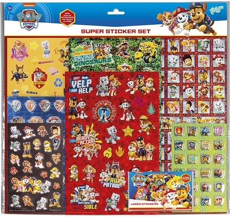 CCG Paw Patrol Sticker Set – Super Set (8 Sheets)