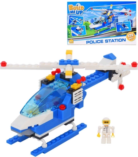 BuildMeUP building set police helicopter 122 pieces