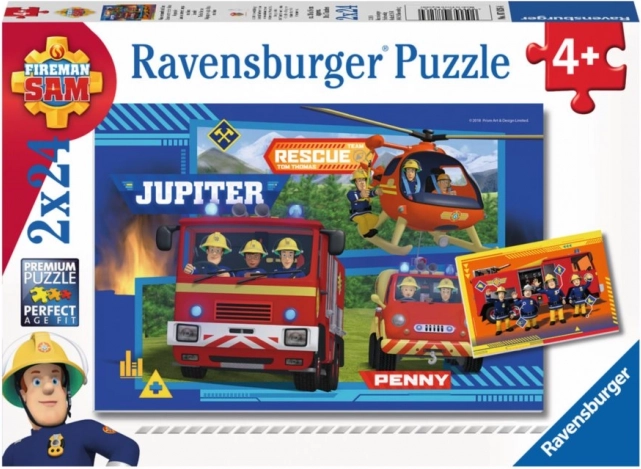 Ravensburgeri pusle Tuletõrjuja Sam: väljasõit 2×24 tükki