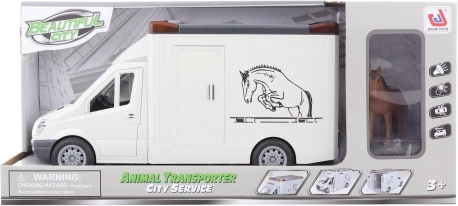 Hobuste transpordiauto patareidega koos hobusefiguuriga