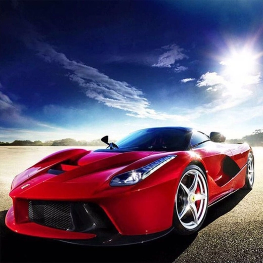 Norimpex teemantmaal „Punane Ferrari“ 30 × 40 cm