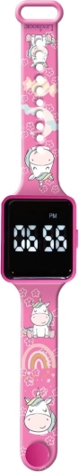 Bright LED display with 12/24h format