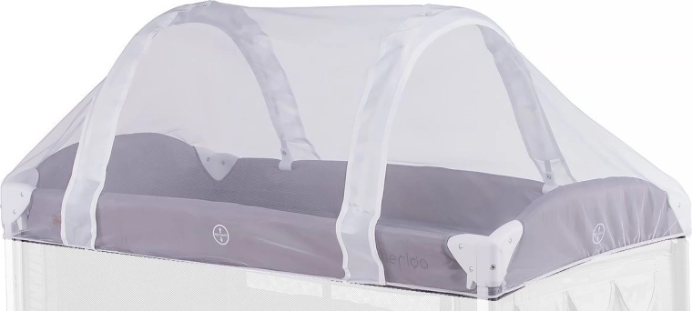 CHIPOLINO sääsevõrk kokkupandavale reisivoodile 120 × 60 cm – valge