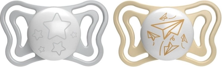 Chicco Physio Light night silicone pacifier 6–16 months, 2 pcs