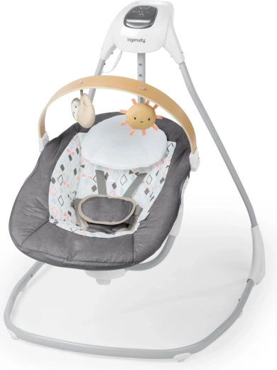 Kiik INGENUITY SimpleComfort Parker muusika ja USB-toitega, 0–9 kg
