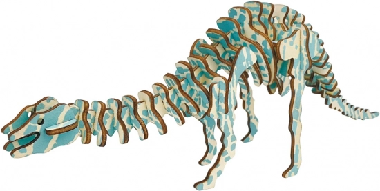 Puidust 3D pusle Diplodocus