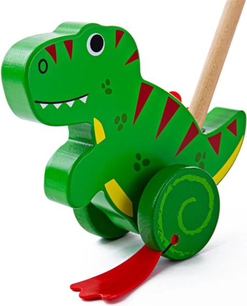 Bigjigs Baby puidust kõnniloom T. rex