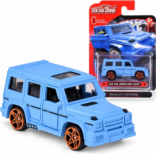 Metal Off-Road Car with Opening Doors in 1:64 Scale