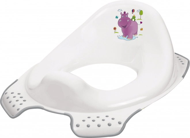 Laste WC-adapter hippo, valge