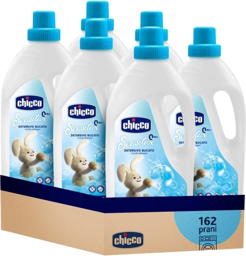 Chicco laste pesugeel Sensitive 1,5 l – sooduspakk 6×