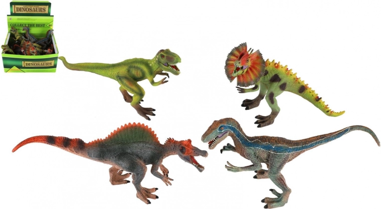 Plastic Dinosaur Figures 34x17cm - Set of 8 Types