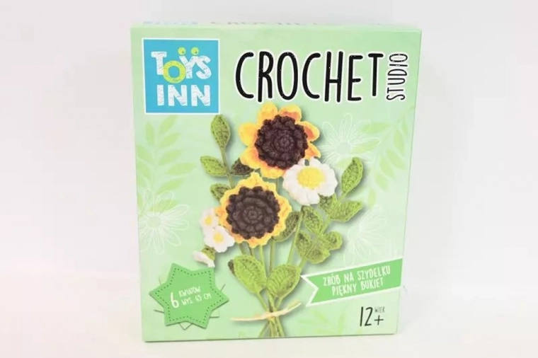 Heegeldamiskomplekt Crochet Studio – päevalilled