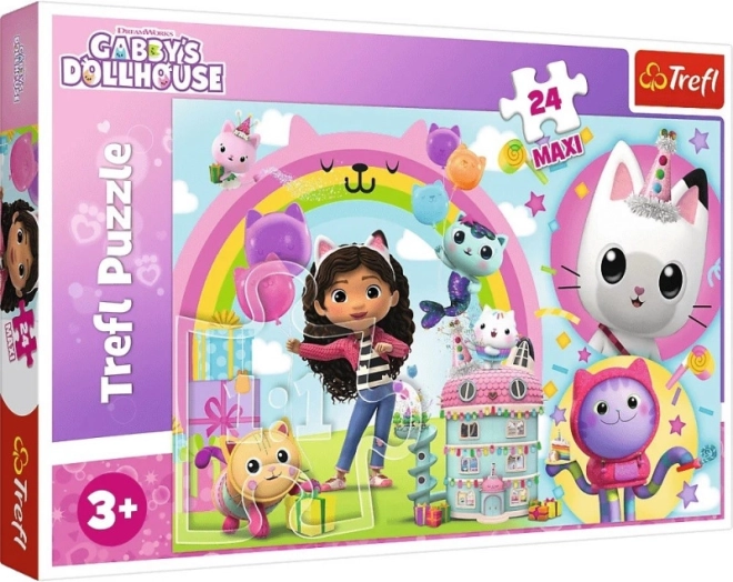 Puzzle Trefl Maxi 24 tükki KASSIMAJA GABI – Rõõmus Gabi