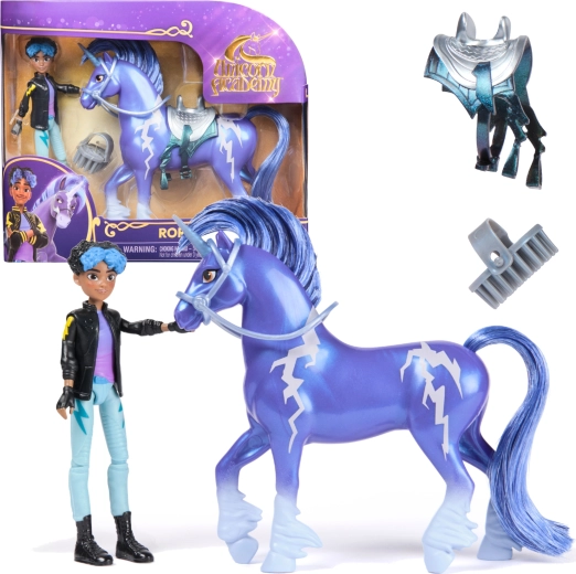 Unicorn Academy figuurid RORY & STORM – ratsanik ja ükssarvik tarvikutega