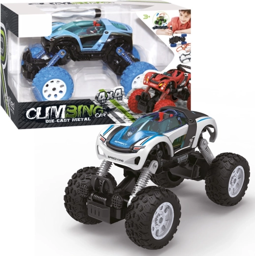 Screw-together toy car 1:32 with 4WD and pull-back function