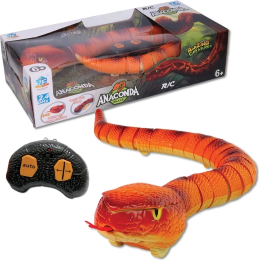 RC snake with biomimicry and glowing eyes – orange