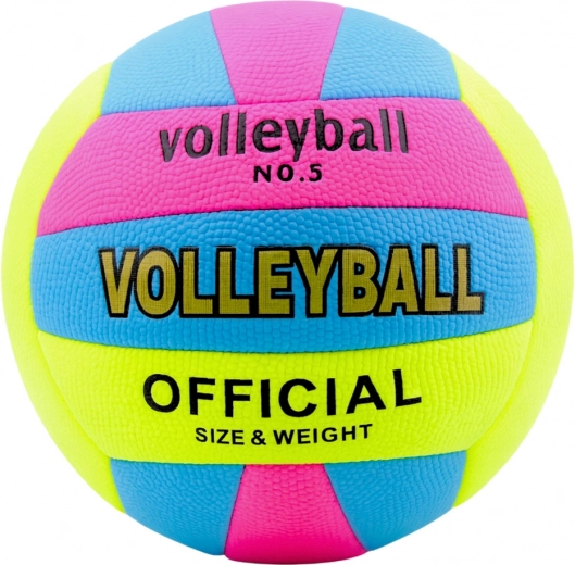 Värviline võrkpall suurus 5, läbimõõt 20 cm