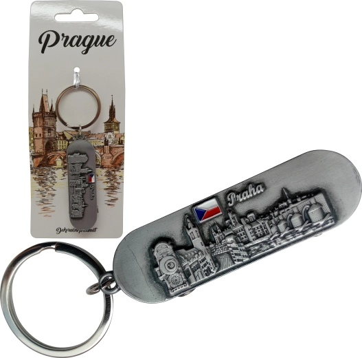 Sparkys Skateboard-Shaped Keychain