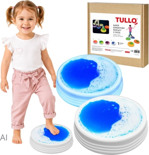 Tullo helendav sinine sensoorne vedelikukivi
