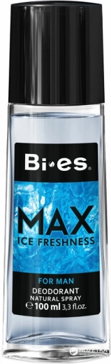 Meeste parfüümiga deosprei klaaspudelis BI-ES Max Ice Freshness 100 ml
