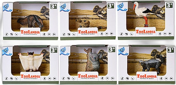 Zoolandia safari animal figurine (6 types) - 1 piece