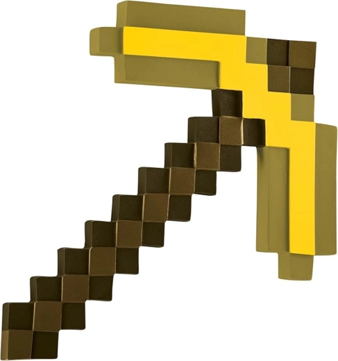 Minecraft Gold Pickaxe Costume Accessory, 41 cm