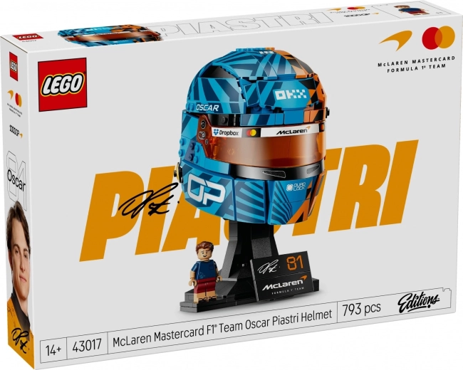 LEGO Oscar Piastri McLaren Mastercard F1 Teami kiiver