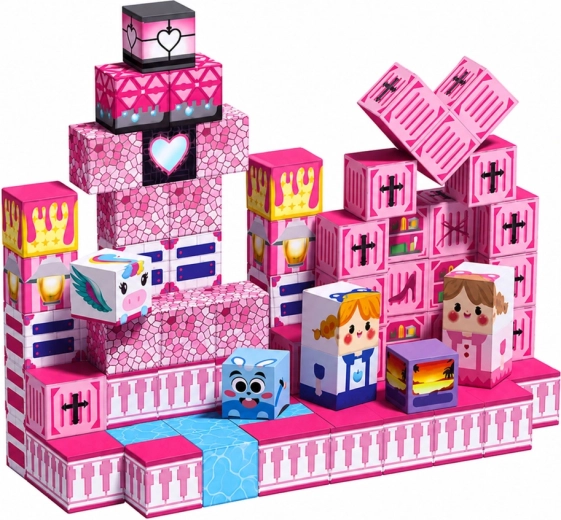 Pink “pixel world” with bold prints