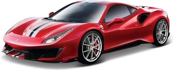 Bburago Ferrari 488 Pista Race & Play punane metallist mudelauto mõõtkavas 1:24