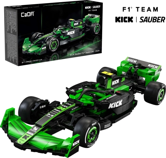 CaDA sportauto F1 KICK SAUBER 1:24 ehituskomplekt, 314 osa