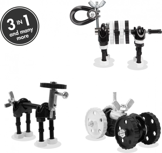 The OffBits ZebraBit Construction Kit – creative metal construction set 3-in-1