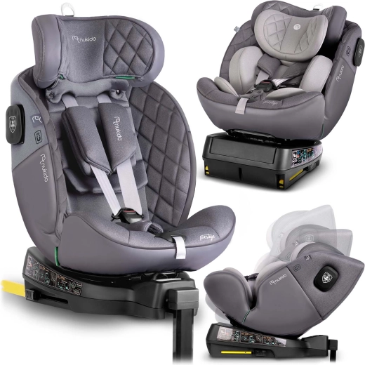 Nukido Prestige Line laste turvatool hall 40–150 cm i-Size ISOFIX-i ja pöörleva alusega