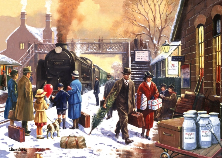 Ravensburger puzzle Locomotive in White Noise 1000 pieces