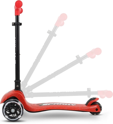 Adjustable handlebar height in 4 levels
