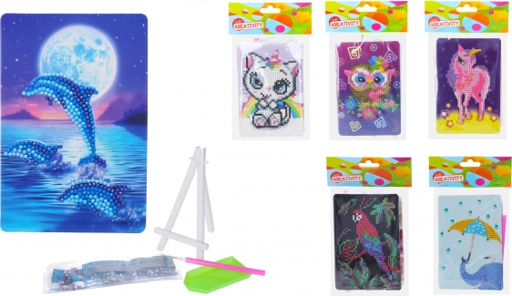 Creative diamond painting set 10 × 15 cm with stand