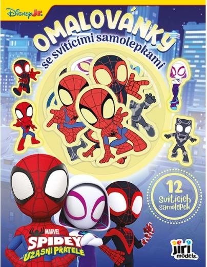 Spidey helendavate kleebistega värviraamat