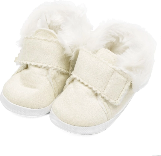 Laste talvised seemisnahast papud New Baby, beežid, 3–6 kuud