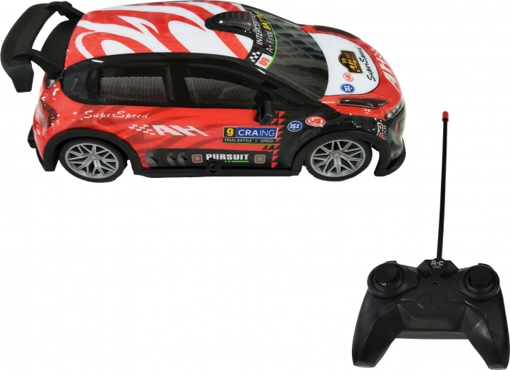 Light-up RC car with remote control 18.5 cm