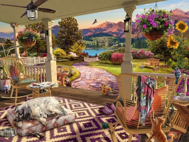 Ravensburger puzzle Cozy Veranda 750 pieces
