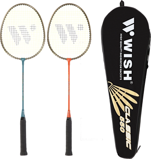 Badmintonikomplekt reketitega Wish Alumtec 550K koos kotiga