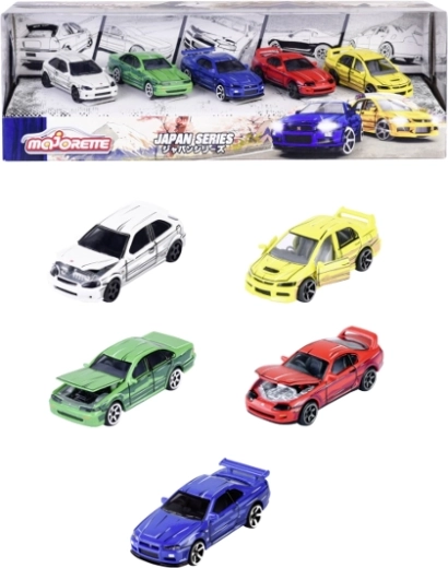 Majorette Japan Series – 5 metallist mänguauto komplekt 1:64