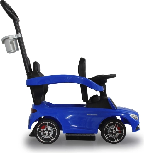 Steerable push handle and protective barriers