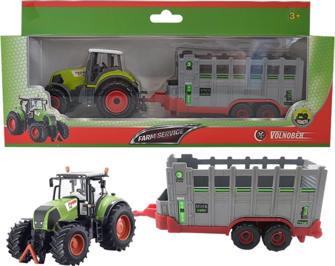 Talutraktor loomaveohaagisega 1:50