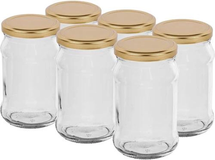 Hoidistamispurgid kaanega 300 ml Twist, komplekt 6 tk