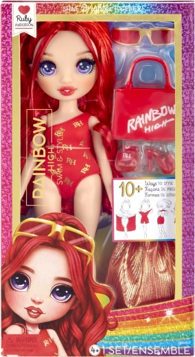 Rainbow High stiilne ujumisnukk Ruby Red