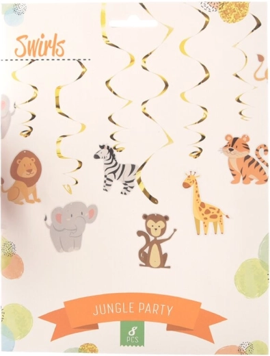Jungle Garland – Tropical Party Decoration (8 pcs)