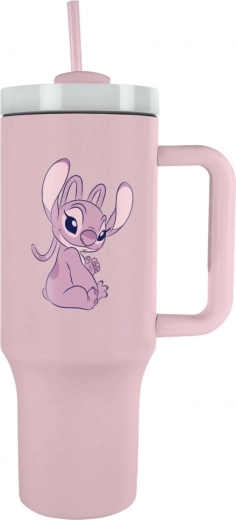 Lilo ja Stitchi roosa reisikruus kõrrega