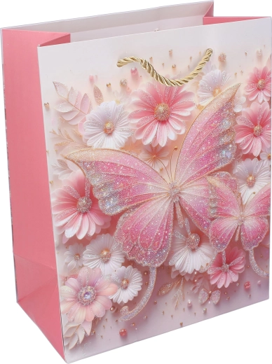 Õrn liblikadisain pastelltoonides