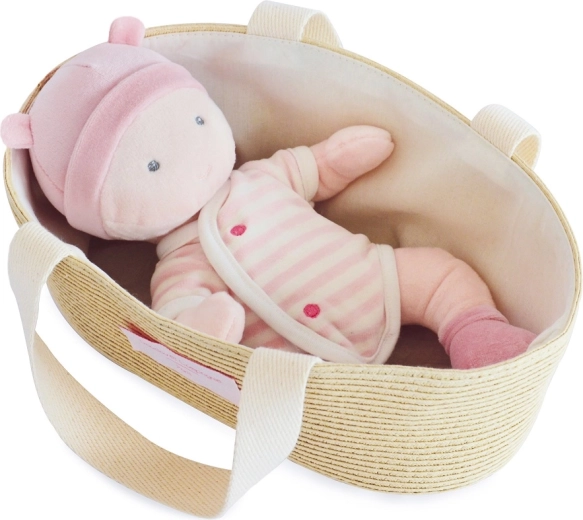 Doudou Jolijou Pola doll in a stroller carry bag 28 cm