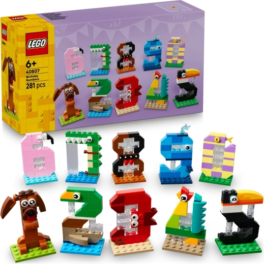 LEGO loomakestega sünnipäevanumbrid